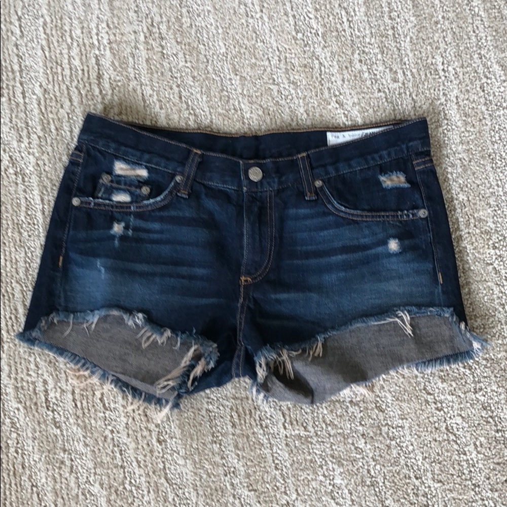 Rag & Bone distressed denim shorts